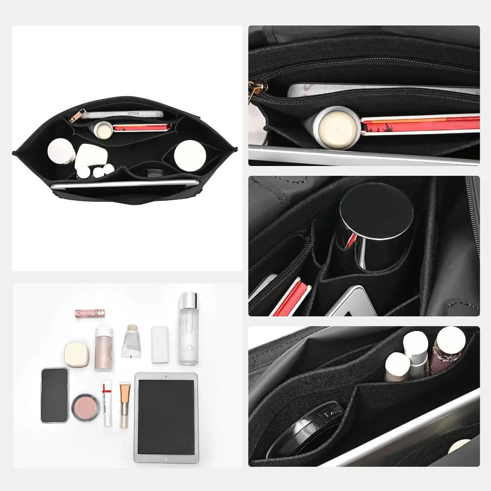 Padded Felt Handbag Insert Liner Cloth Bag for Purse Organization Uses for Tote Bags Travel Storage and Interior Protection Oasis Select