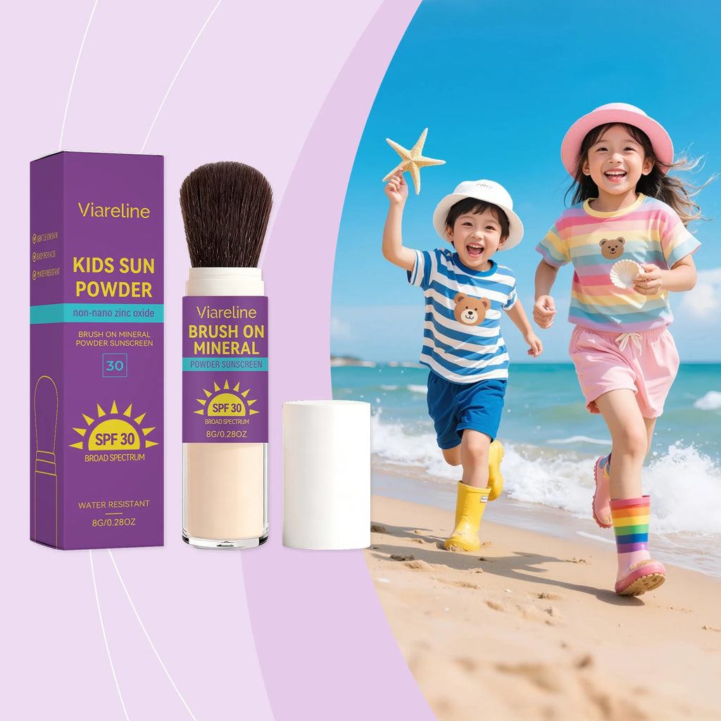SPF30 Kids Sunscreen Powder – Broad-Spectrum UV Protection Kids Sunscreen Powder Oasis Select