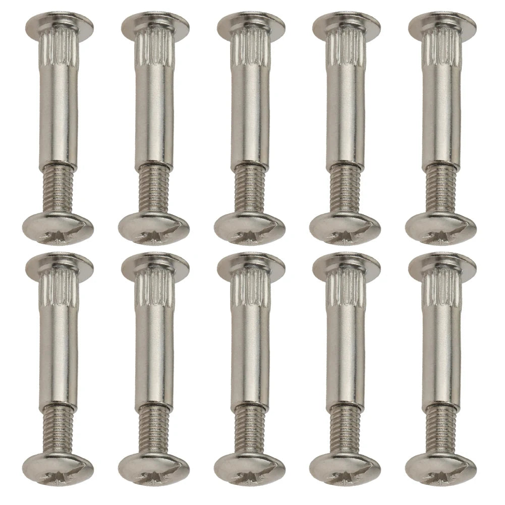 10Pcs M5 M8 Splint Nut Male-Female Snap Rivet Butt Screw Nut Kitchen Furniture Cabinet Childrens Bed Connectors Bolt Oasis Select