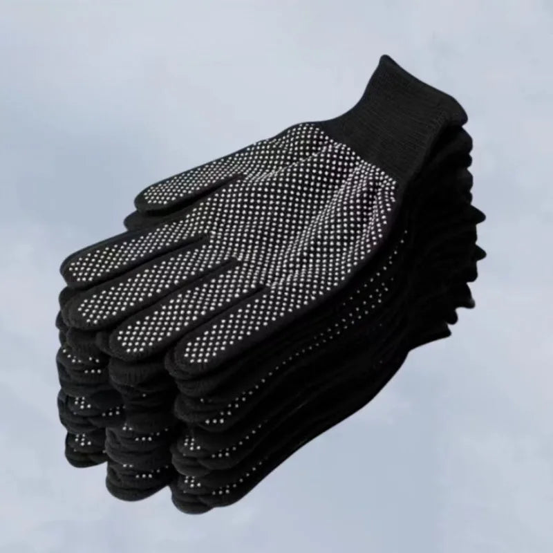 10 Pair Dot Anti Slip Work Gloves Wear Resistant Hand Protector For Construction Gardening Warehouse Loading Daily Labor Safety Oasis Select