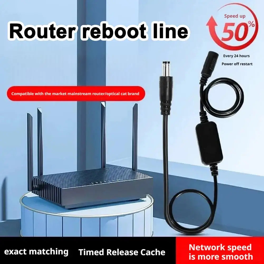 30CM WiFi Router Rebooter Module Automatic 24H Power off Reset Timer DC 5V-15V Timing Restart for Network Equipment Oasis Select