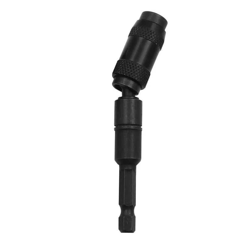 1/4"Hex Magnetic Pivoting Drill Bit Quick Change Drive Guide Drill Pivoting Bit Holder for Tight Spaces Magnetic Bit Tip Holder Oasis Select Black-1pc