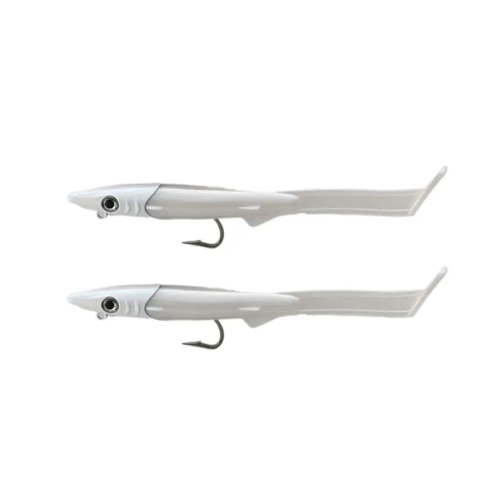 Soft Fishing Lures Kit Artificial Bait With VMC Hook 12cm 26g 2pcs/Pack Body Soft Lure for Freshwater Saltwater Fishing Oasis Select 2PCS 01