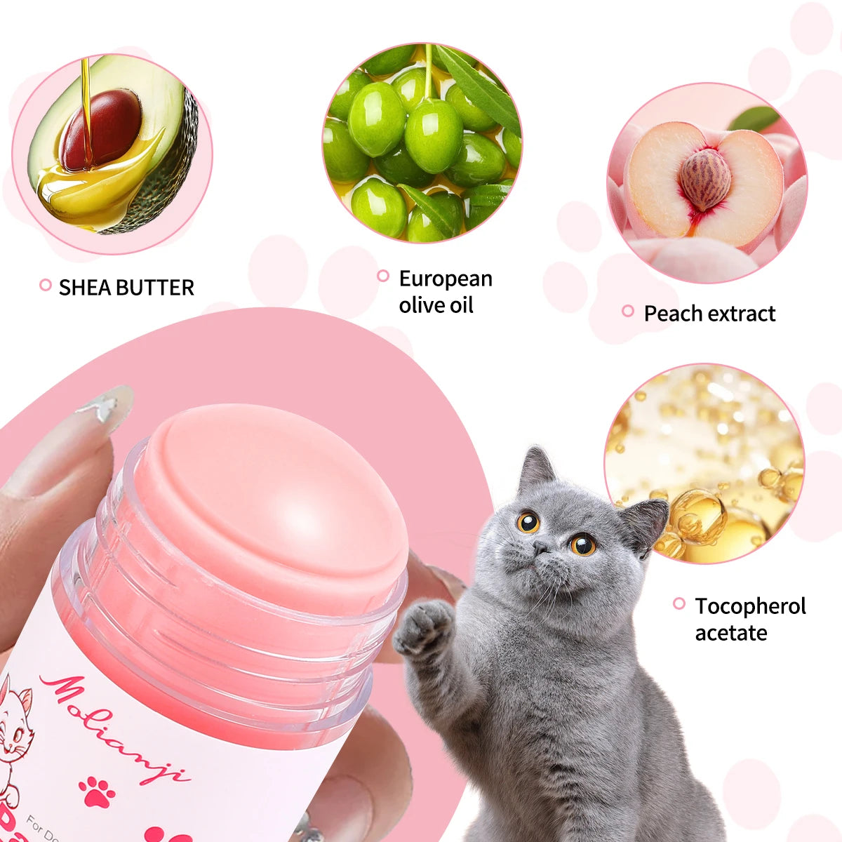 Pet Paw Cream – Deep Moisturizing Claw Care for Cats & Dogs Pet Paw Cream Oasis Select