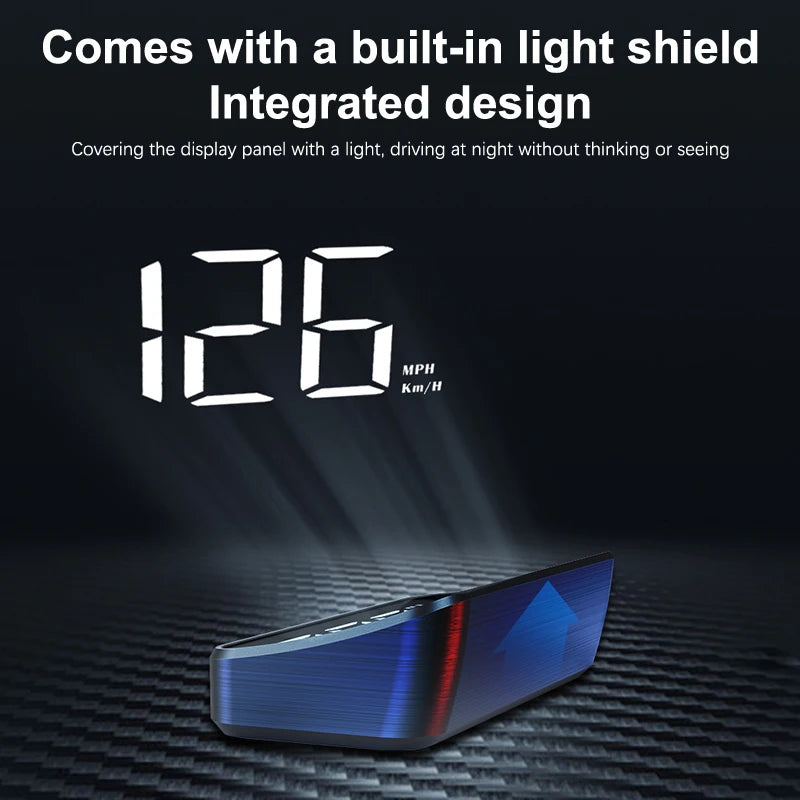 Car Speedometer HUD GPS Head Up Display Digital Speed Meter Windshield Projector For Vehicles Truck Auto Electronics Accessories Oasis Select