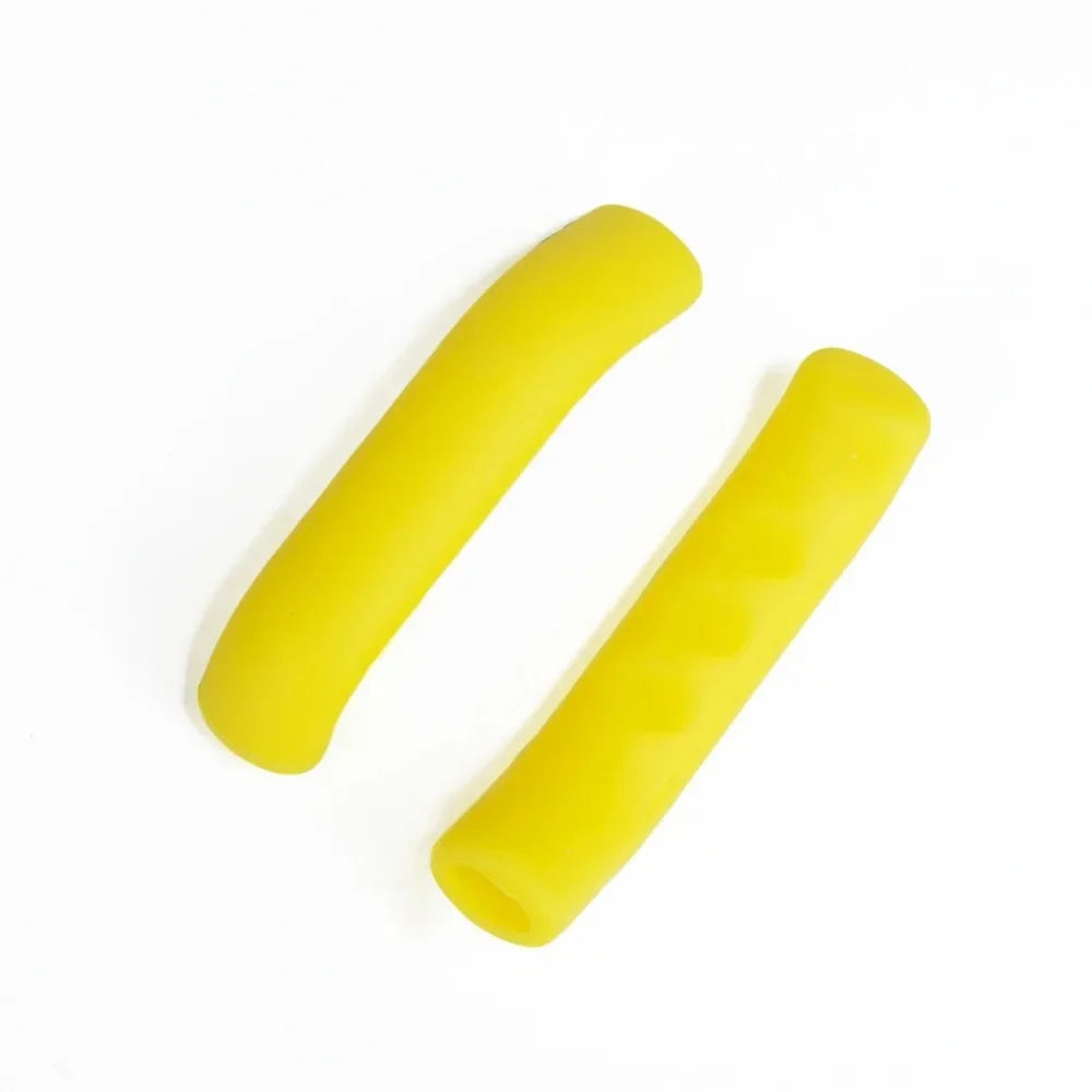 1/4Pairs Bike Brake Lever Protective Silicone Bicycle Lever Grips Bicycle Brake Handle Cover Bicycle Accessories Oasis Select 1pairs- Yellow