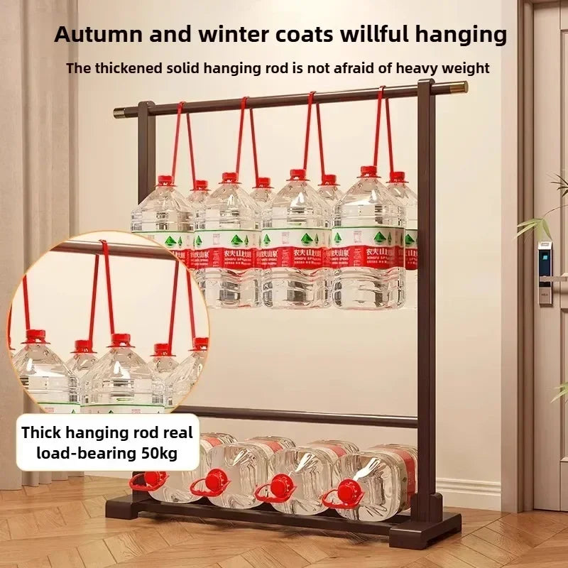 Simple hanging rack, floor to ceiling bedroom corner coat rack, multifunctional home balcony drying rack, storage rack Oasis Select