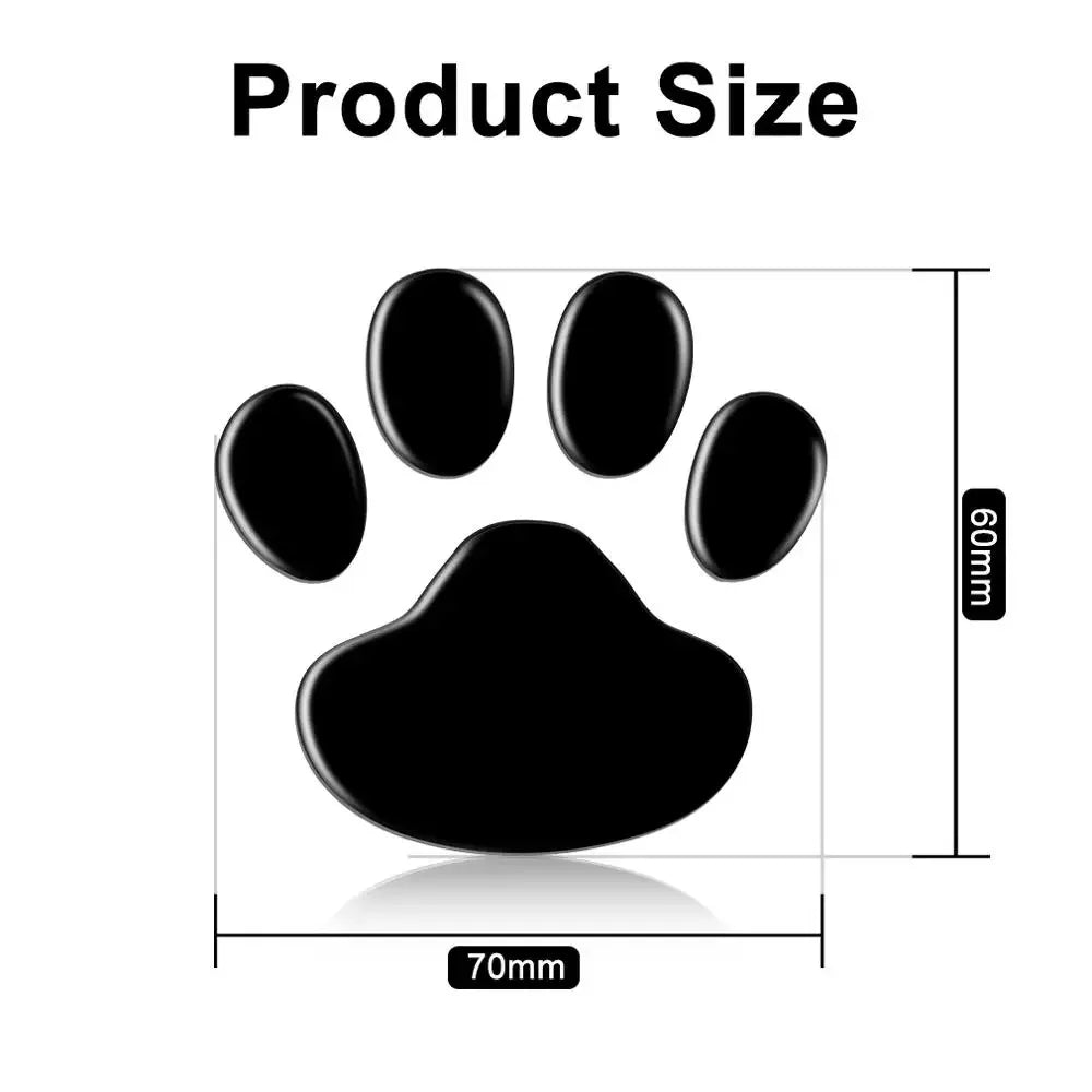 Car Stickers Creative Decals Paw 3D Animal Dog Cat Foot Prints Decal Car Motocycle Sticker Car Accessories Oasis Select