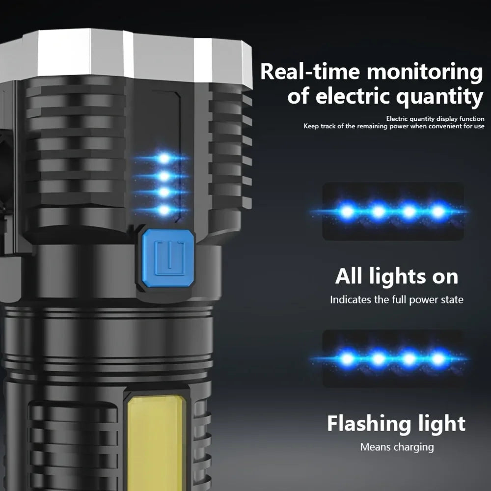 POCKETMAN 7-LED COB Rechargeable Flashlight 3800 Lumen