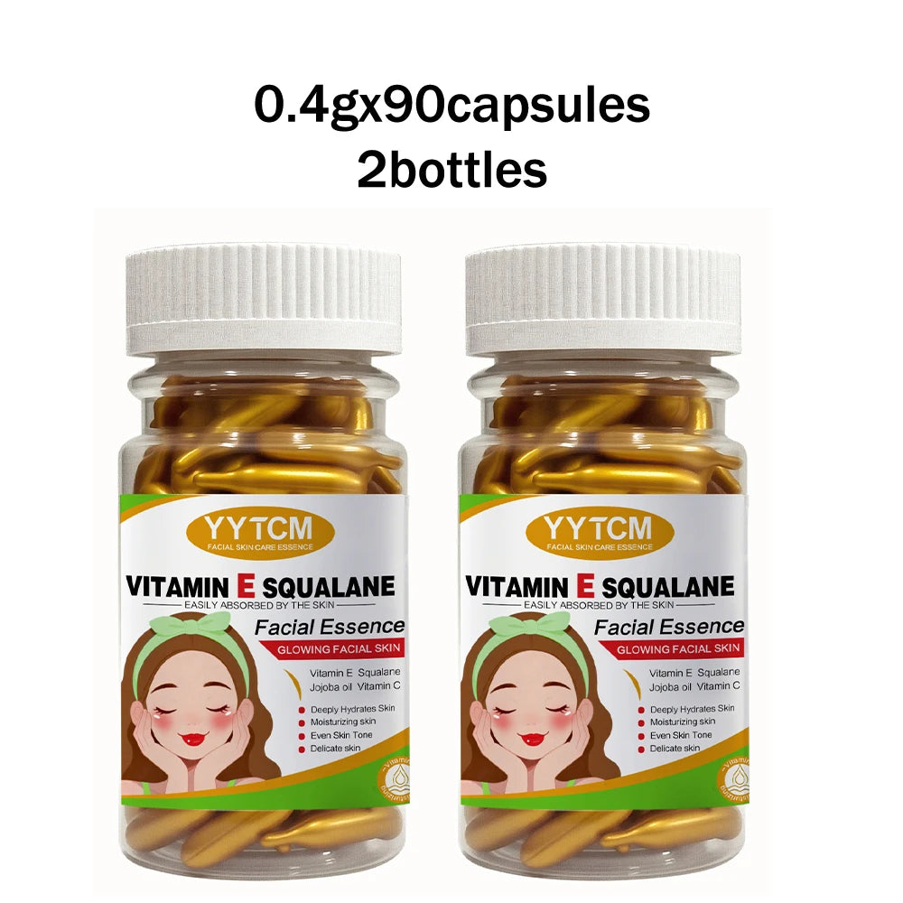 Vitamin E Capsule Essence – Deep Moisturizing & Brightening | 90ct Vitamin E Face Serum Oasis Select 2 bottles 0.4gx90capsules