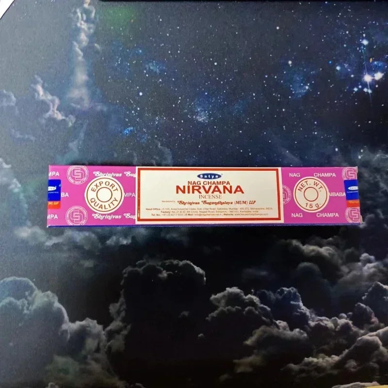 Satya 5box /2box India Sandalwood Incense Household Bedroom Toilet Bathroom NAGCHAMPA Tibetan Incense Line Fragrance Lasting Oasis Select NIRVANA 5 small boxes
