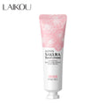 LAIKOU Sakura Hand Cream Hydrating Moisturizing Nourishing Smoothing Brightening Repairing Non‑Greasy For Dry Rough Skin 30g Oasis Select 30g