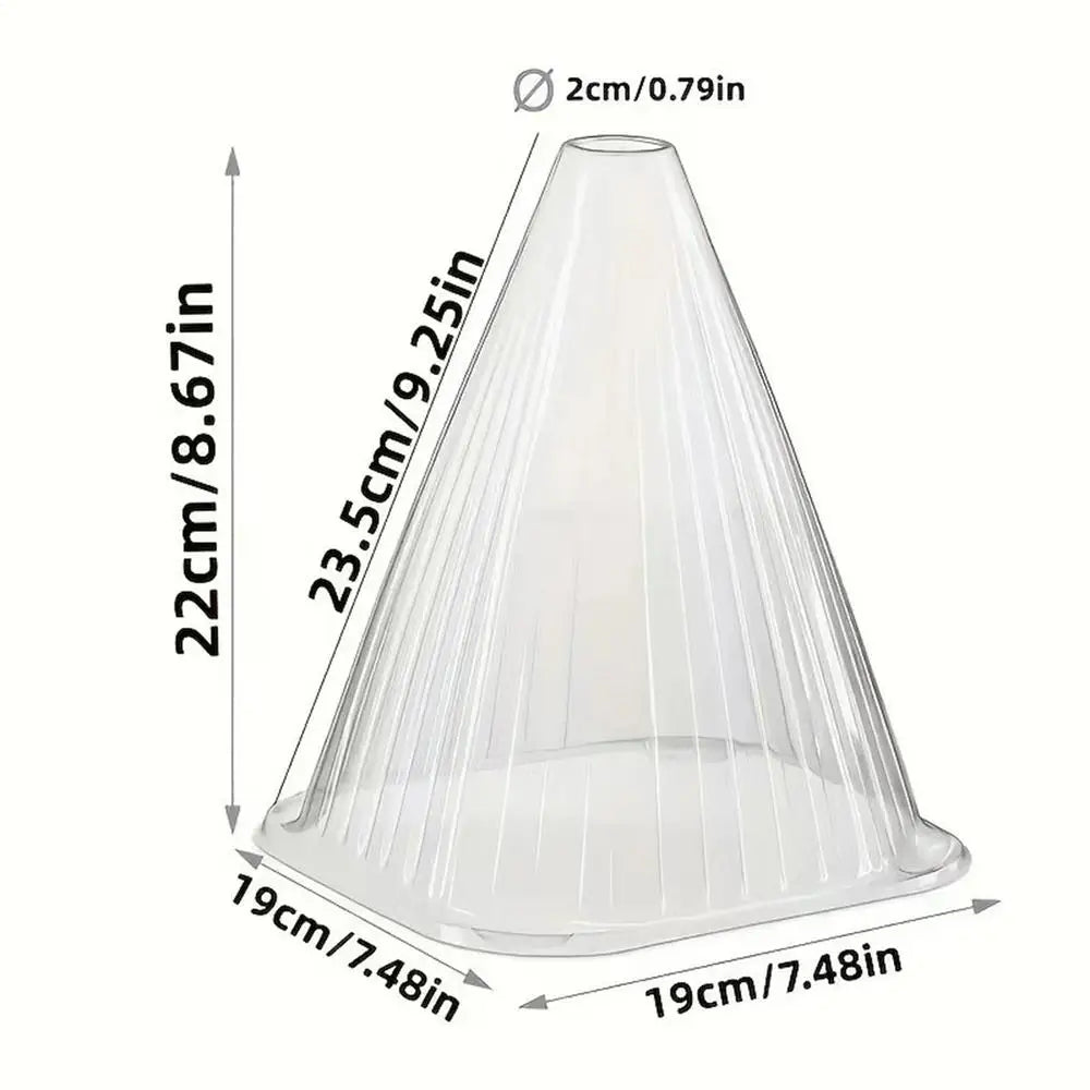 Garden Cloches Transparent Reusable Plant Protector Plant Protective Cover Versatile Bell Jar Cloches Protection Against Birds Oasis Select B