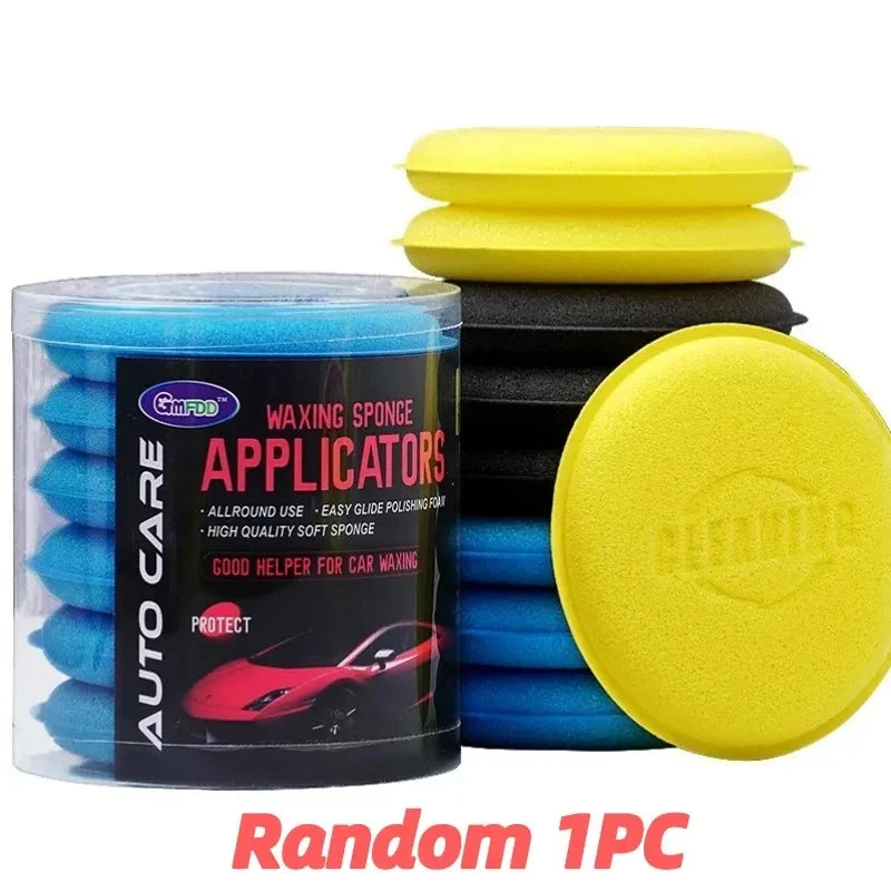 5/15pcs Car Detailing Sponge High Density Foam Applicator Pad Round Polishing Wiping Cleaning Tool For Auto Car Wash Supplies Oasis Select