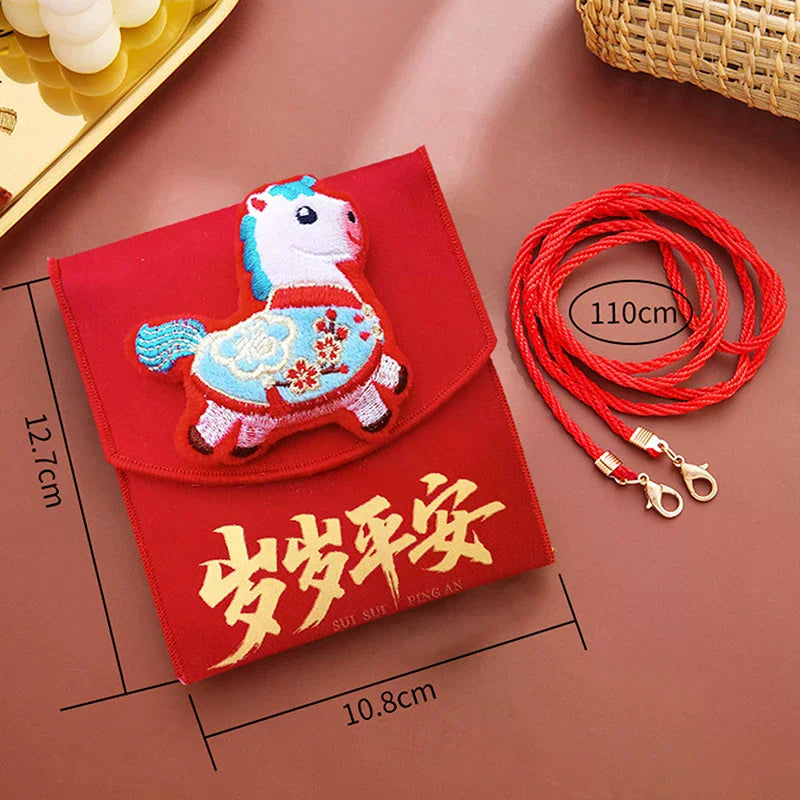 2026 Red Envelopes Chinese New Year Decorations Party Favors Gifts Bags Money Packaging Bags Spring Festival Red Pockets Oasis Select