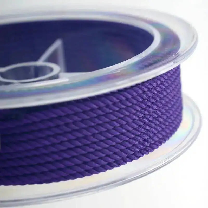 1mm 45m Silk Thread Milan Braided Cord DIY Jewelry Accessories Jewelry Making Supplies Twine Beading Threads HandCrafts Rope Oasis Select Purple 1mm 15m