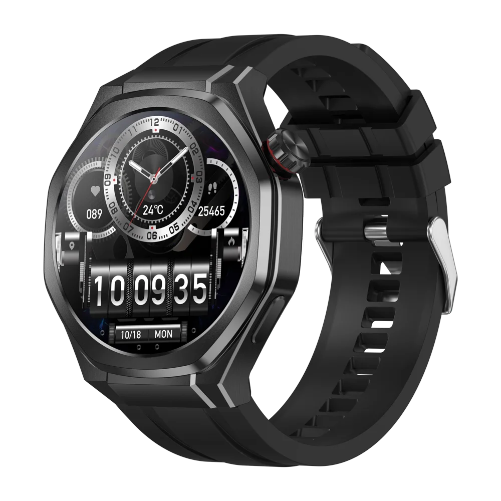 New Outdoors Smart Watch Men SOS GPS Compass BT Call Smartwatch Waterproof Message Push Sports Health Monitor Altitude Pressure Oasis Select BKBKS