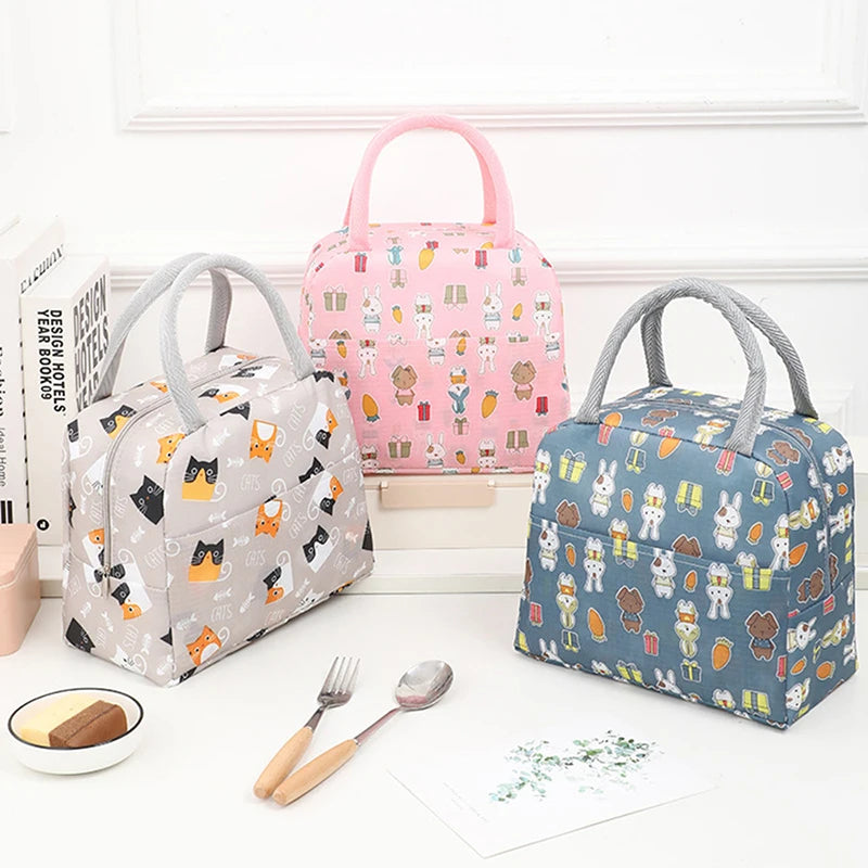 Cute Animal Insulated Lunch Bag – Large Capacity & Waterproof