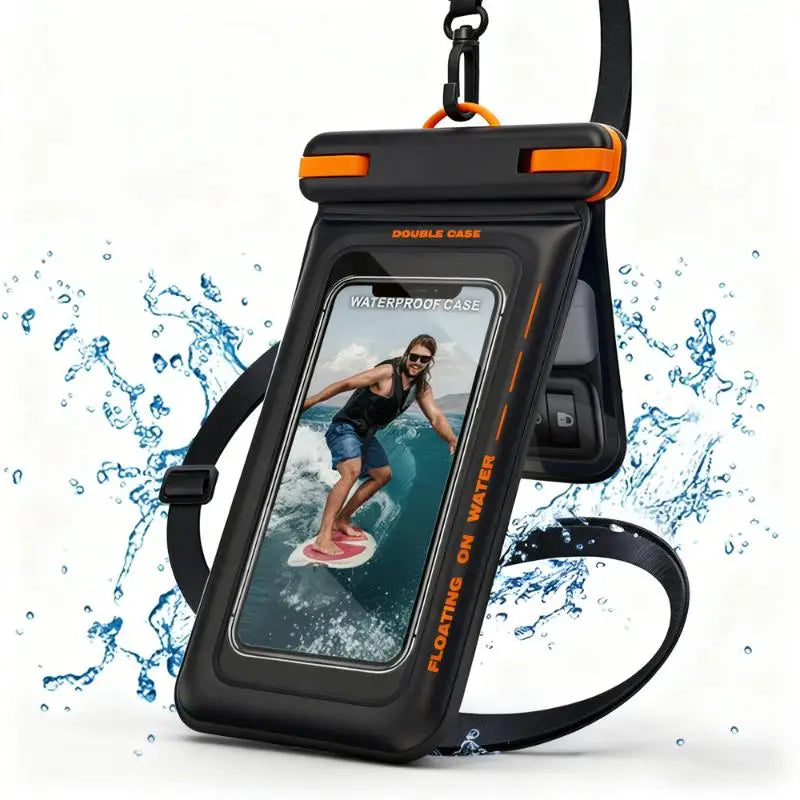 Double Space Waterproof Pouch for Phones Secure Dry Bag for Universal Compatibility Beach Pool Use Oasis Select A