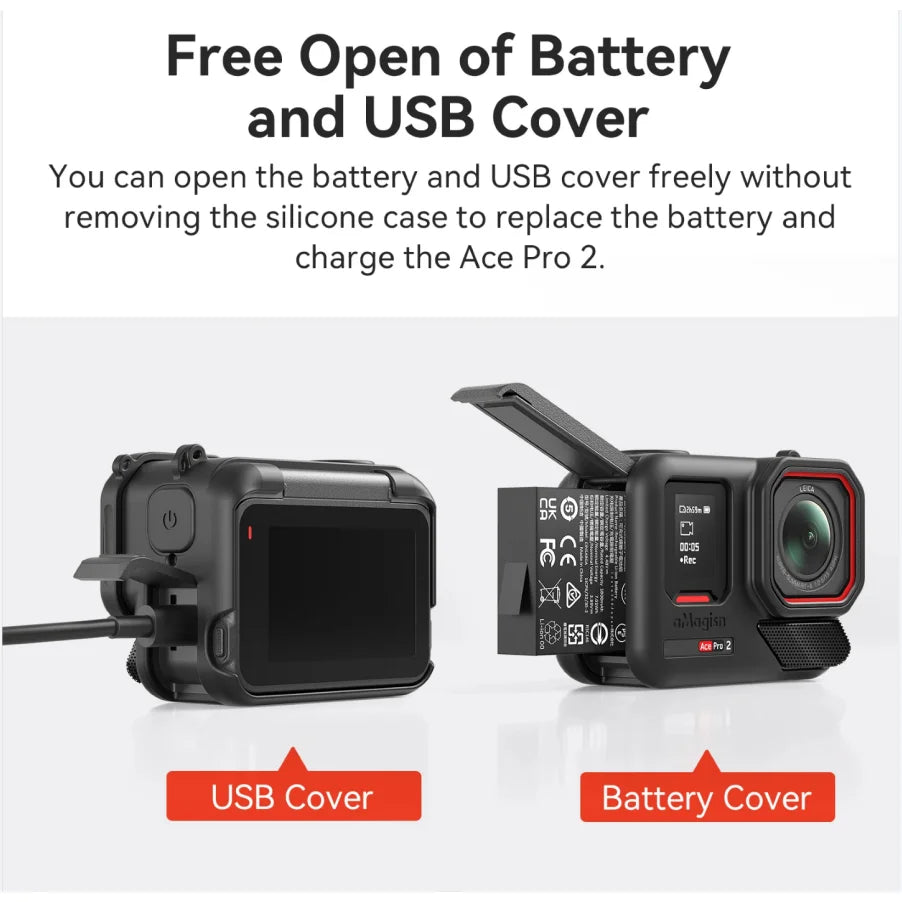 Insta360 Ace Pro 2 Screen Protector, Lens Cap & Storage Bag