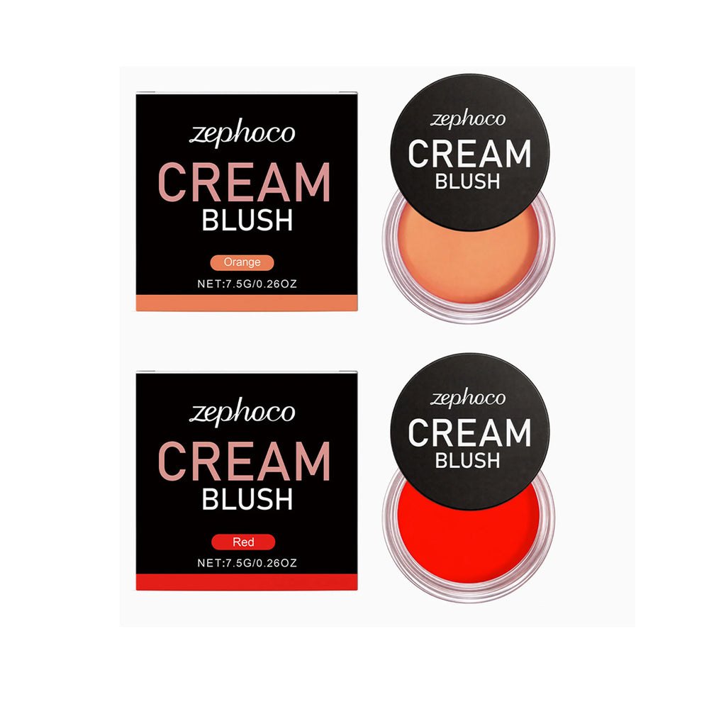 Red Silky Moisturizing Blush, Hydrating and Colorful for a Rosy, Radiant, Natural Contouring Makeup Look Oasis Select 2-in-1