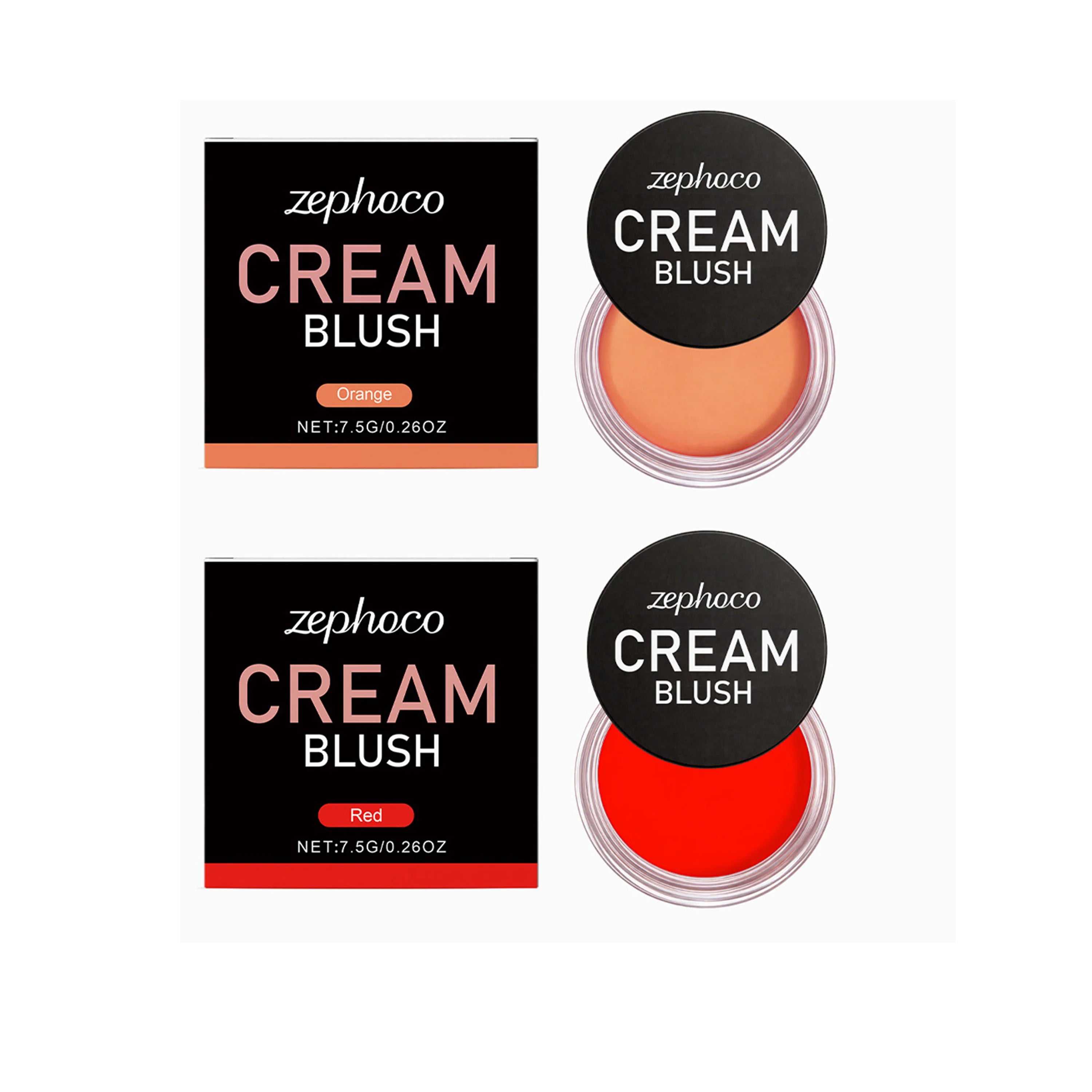 Red Silky Moisturizing Blush, Hydrating and Colorful for a Rosy, Radiant, Natural Contouring Makeup Look Oasis Select 2-in-1