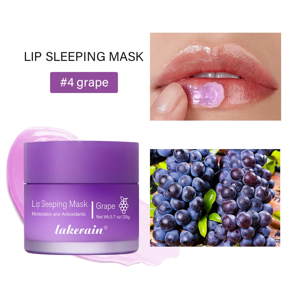 Lip Sleeping Mask – Overnight Vitamin C Hydrating Lip Treatment Overnight Lip Mask Oasis Select 04 grape