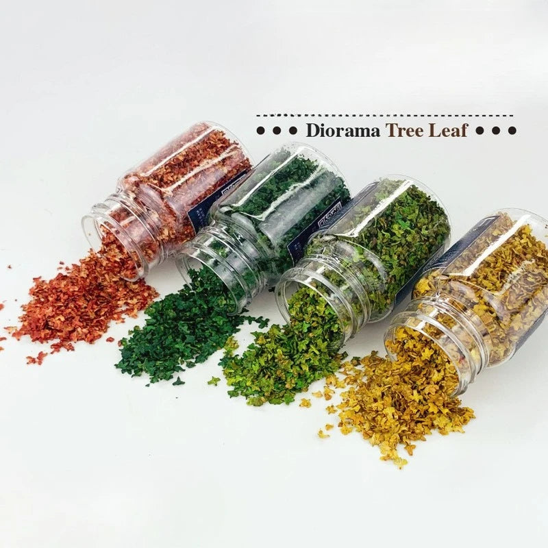 Leaves Static Model DIY Miniature Leaf 35ml Micro Landscape for Bonsai Fairy Garden Decor Sand Table Grass Tufts Accessories Oasis Select