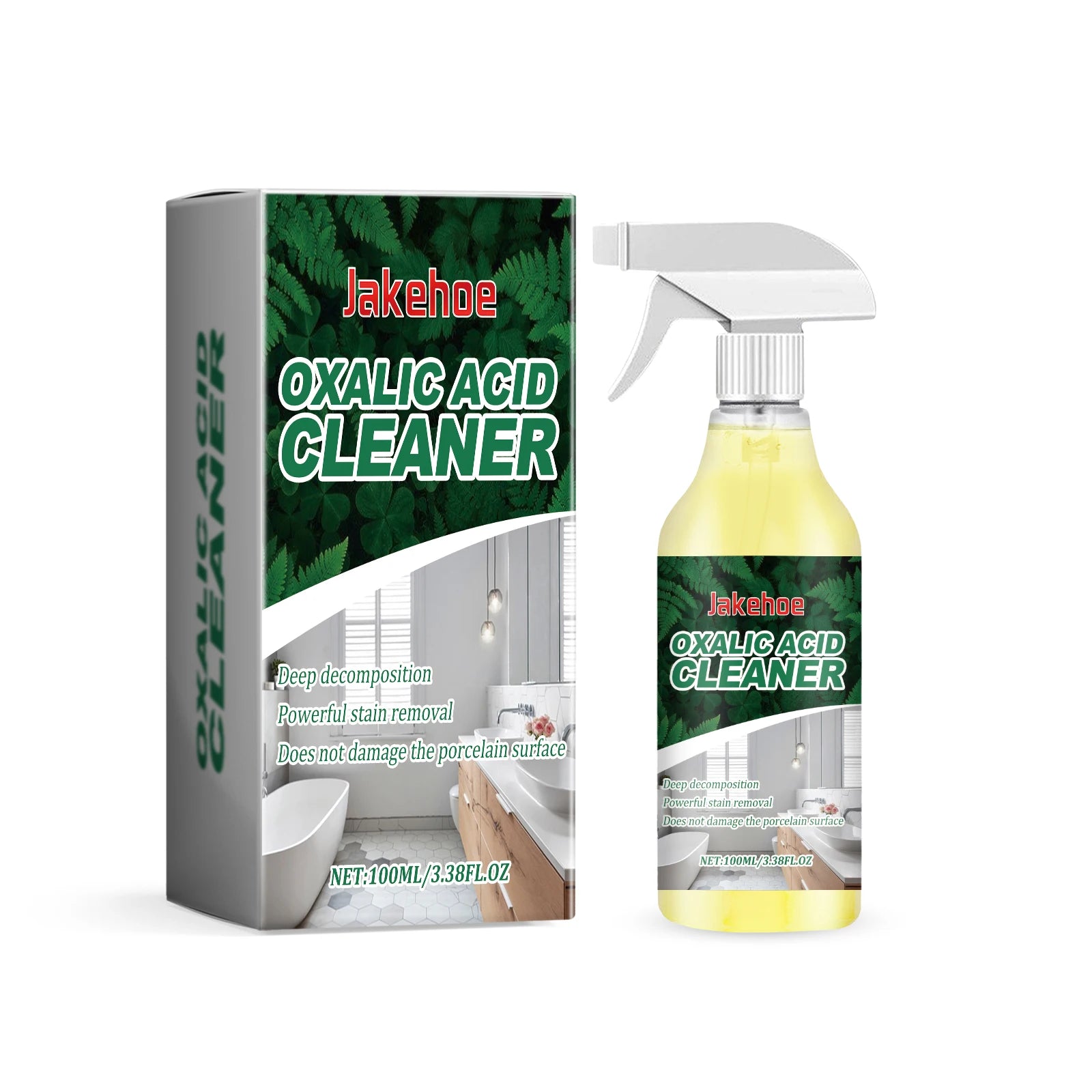 Jakehoe Oxalic Acid Cleaner Toilet Cleaning Stain And Urine Stain Removal Cleaning Agent Remove Urine Stains And Yellow Dirt Oasis Select 100ml