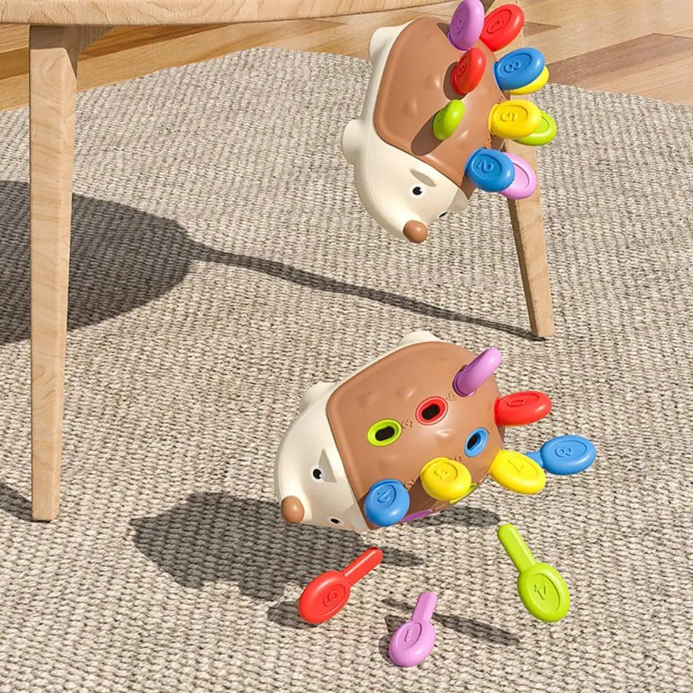 Baby Hedgehog Sorter Toy Fine Motor Skills Concentration Training Montessori Sensory Educational Toys For Kids Gift Oasis Select