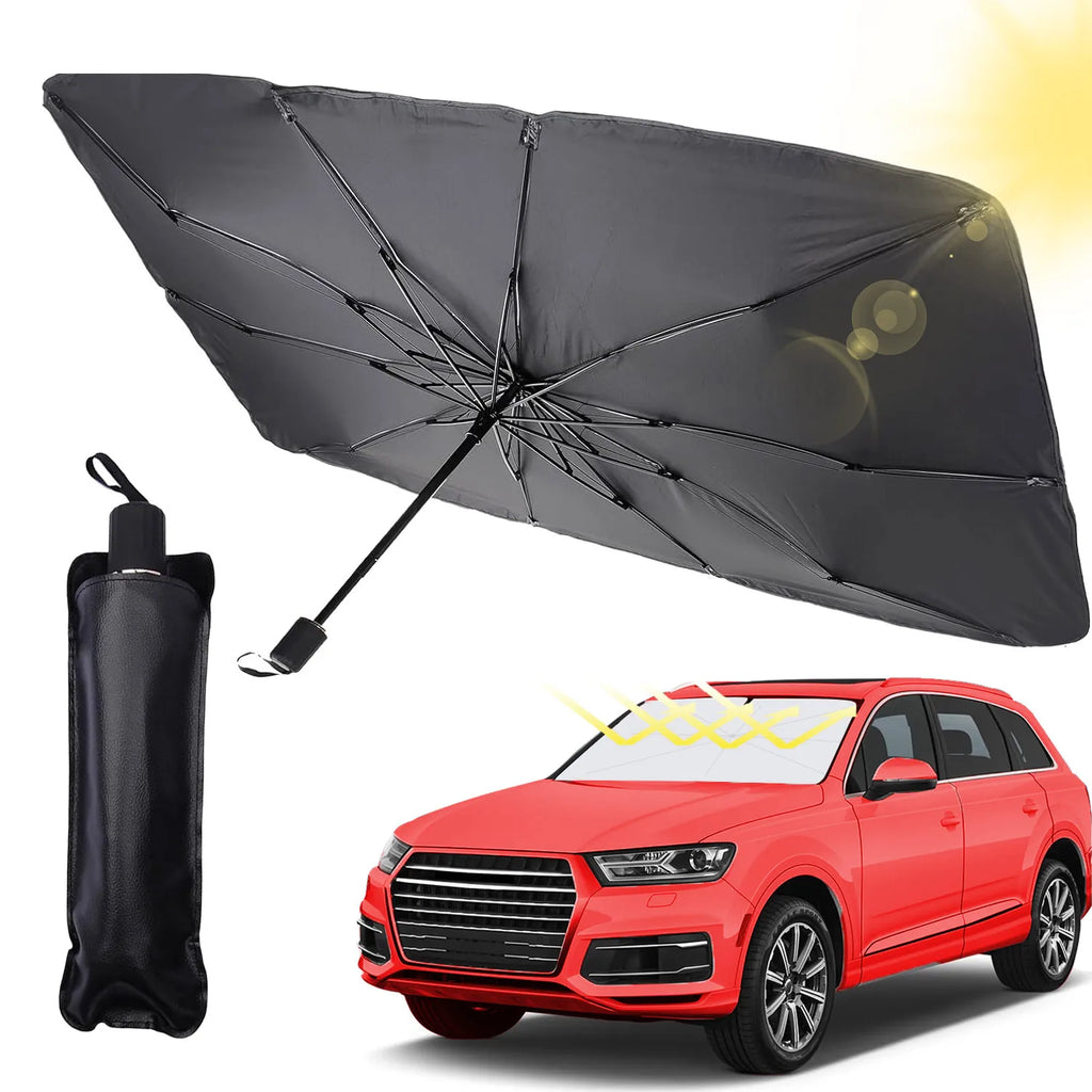 Folding Car Sunshade Umbrella Front Windshield Heat Insulation Sun Protector for Vehicle Interior Summer Travel Car Accessories Oasis Select