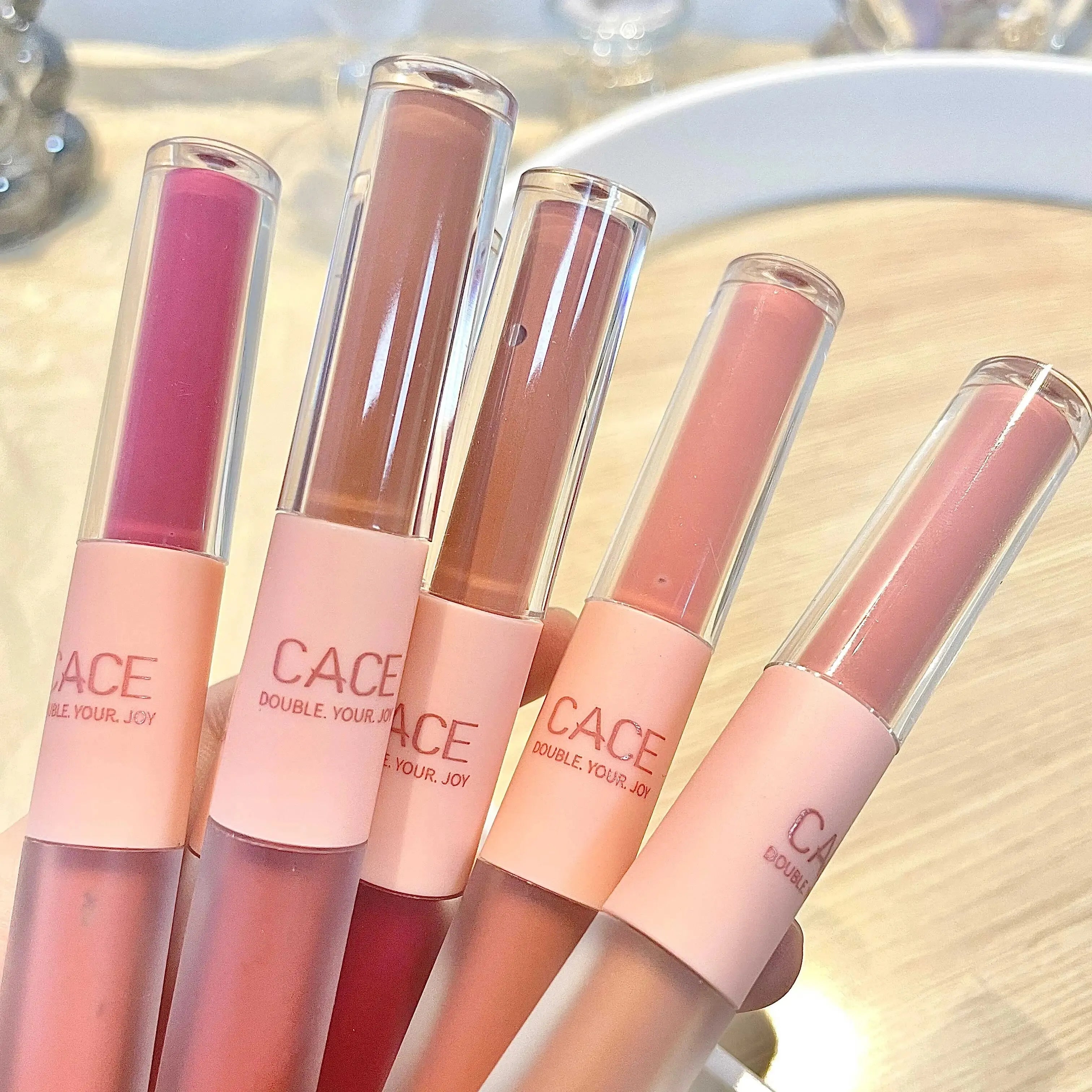 CACE Double Head Lip Gloss & Matte Lip Glaze | Waterproof