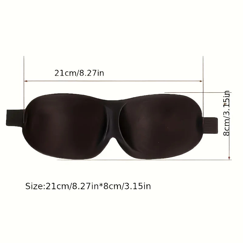 3D Sleep Eye Mask, with Adjustable Headband, Soft and Breathable Fabric, Light and Light-blocking. for Travel, Home and Office Oasis Select