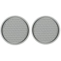 1/2 pcs/set black car auto cup holder anti slip insert coasters pads interior accessories universal fits perfectly for most cups Oasis Select 2PCS Grey