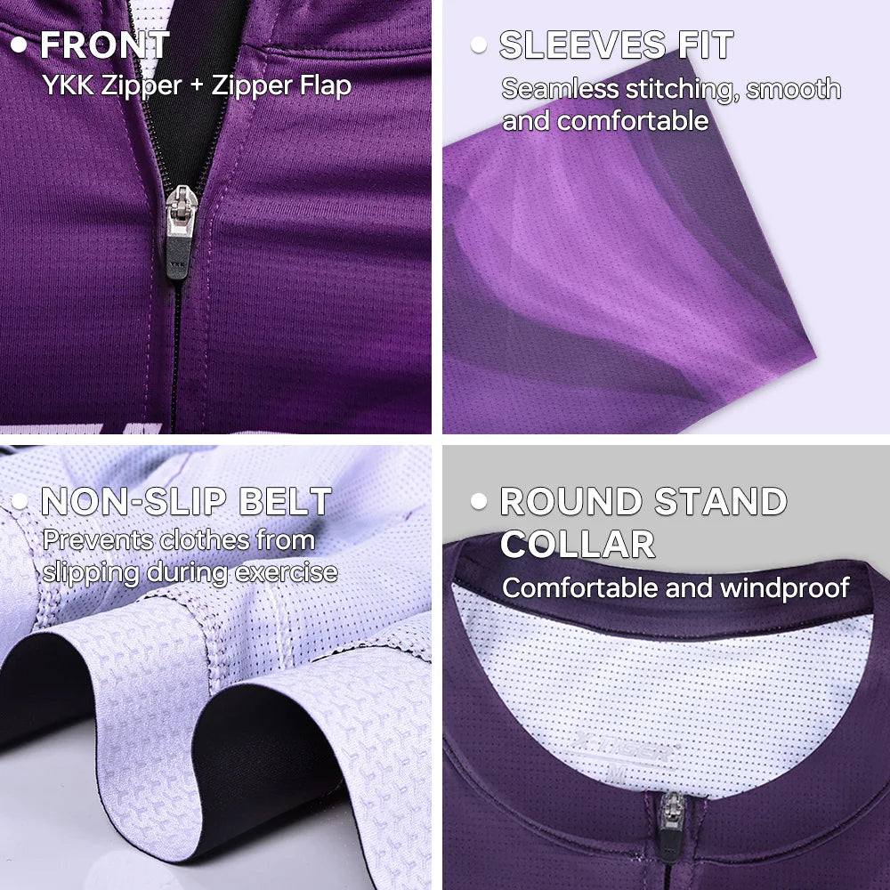 X-TIGER Men's Cycling Jersey Long Sleeve Breathable Slim-fit Cycling Tops Shirts Mountain Road Professional Bike Clothes Oasis Select