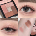 5-Color Eyeshadow & Blush Palette – Matte Highlight Makeup Tray