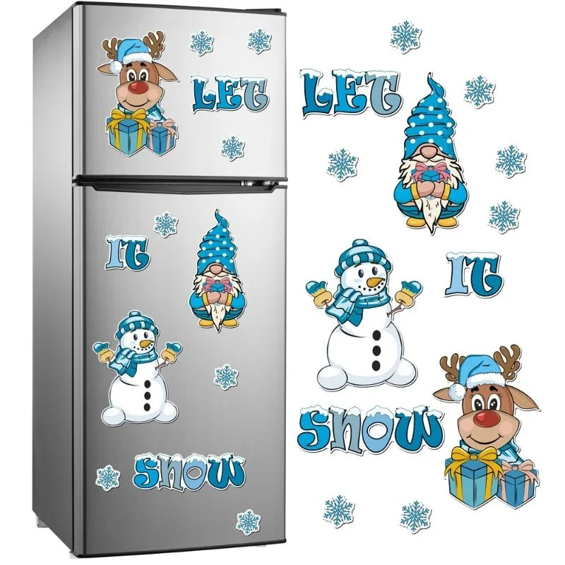 Christmas Magnetic Refrigerator Garage Door Car Body Decoration Festive Atmosphere Christmas Home Decoration Oasis Select