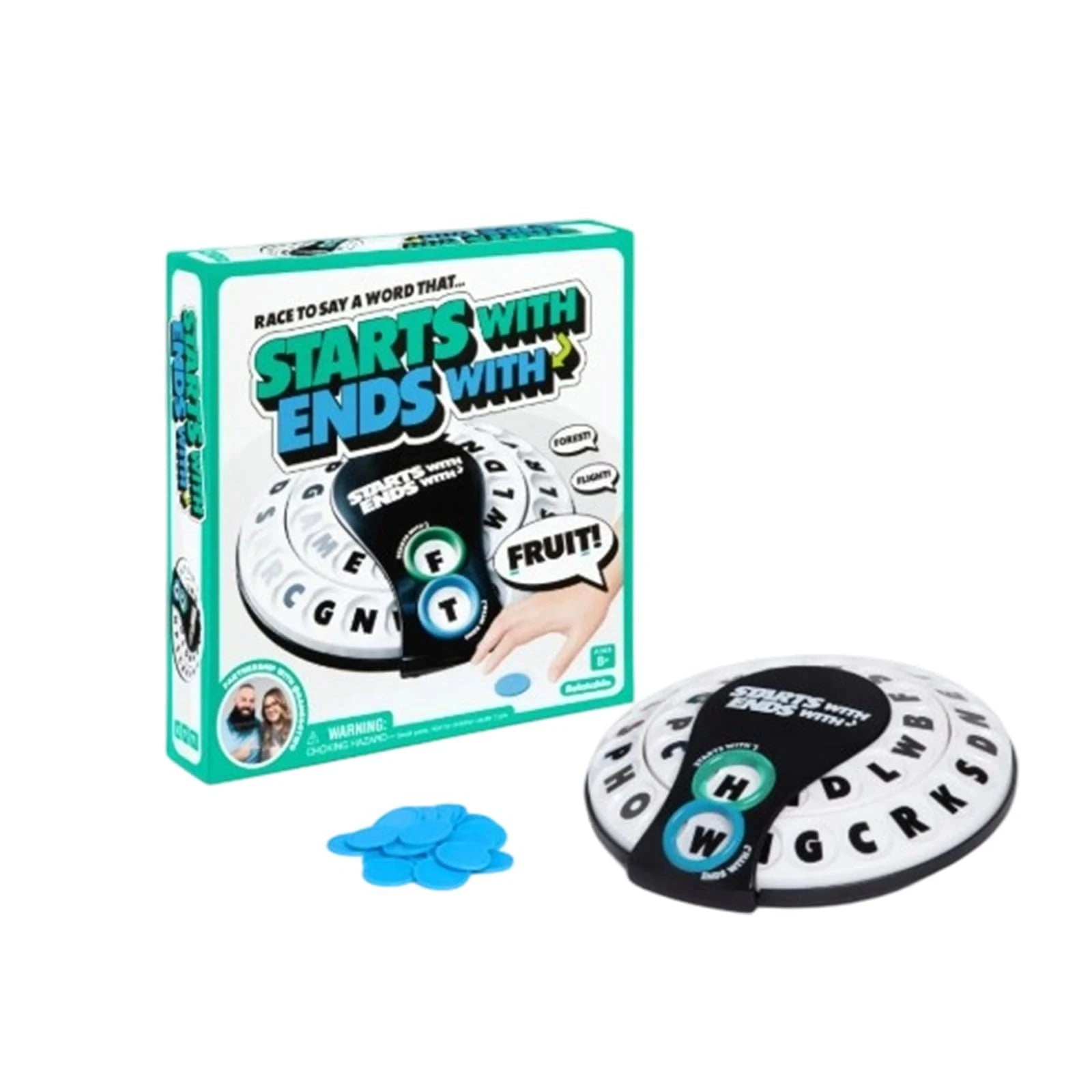 Spin & Shout Word Game, Fast-Paced Family Word Game with Letter Wheels , 20 Tokens, Letter Wheels & Spinner Device Oasis Select MULTI