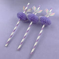 New 10pcs Mermaid Tail Honeycomb Straw Under the Sea Party Decor Girl Mermaid Birthday Decorations Litte Mermaid Party Favor Oasis Select Purple