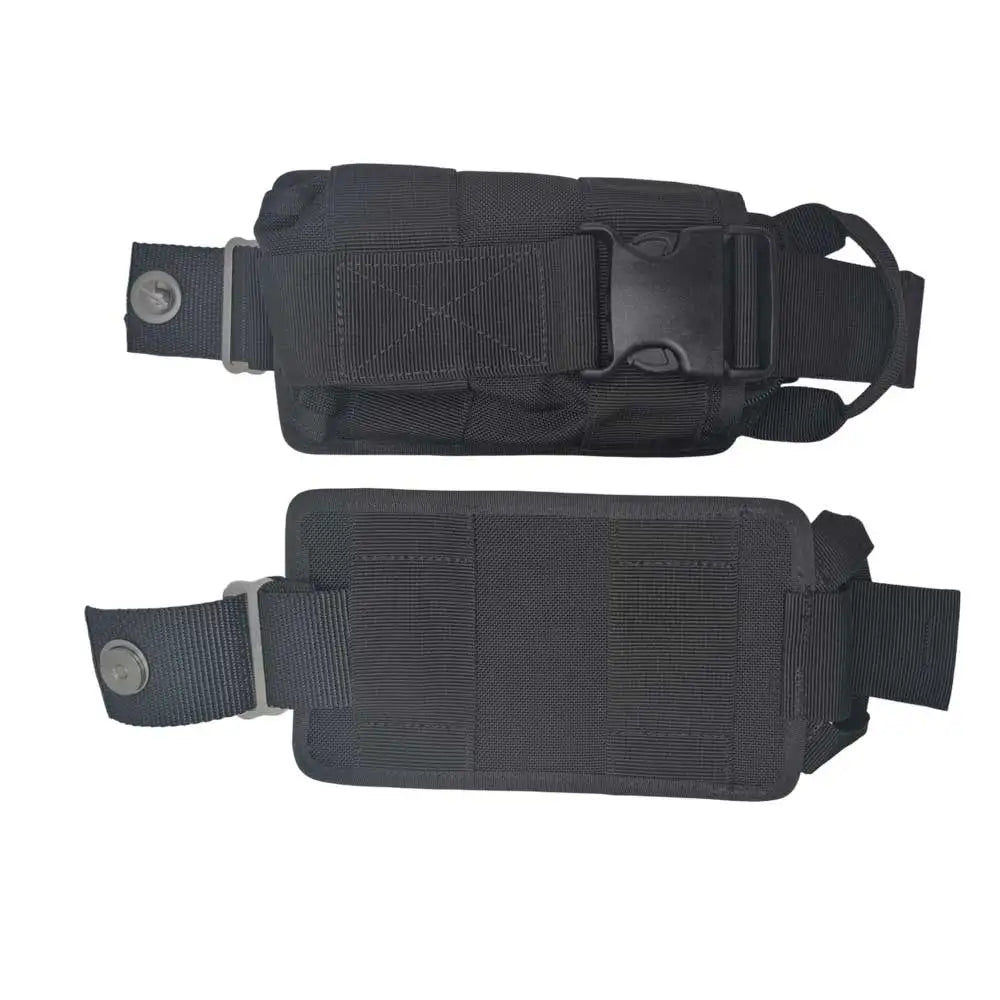 2-Pack 10LBS Technical Diving Sidemount Weight Pockets with 2 Hand-Pull Lead Shot Inner Bags BCD Quick Release Dump Pouches Oasis Select