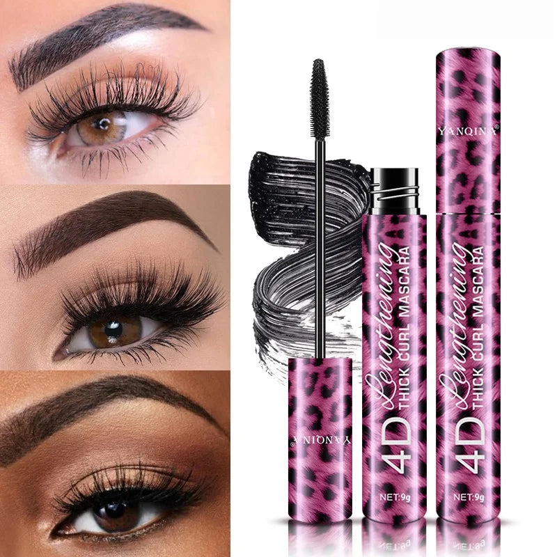 SADOER 2-in-1 Waterproof Eyeliner & Mascara Set | Leopard Print