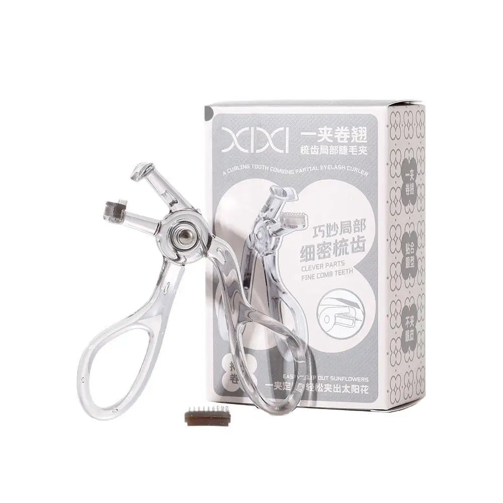Portable Wide-Angles Eyelashes Curler And Partial Eyelash Curler Eye Lash Curler With One-Clip Comb Makeup Tool For Woman Girls Oasis Select B