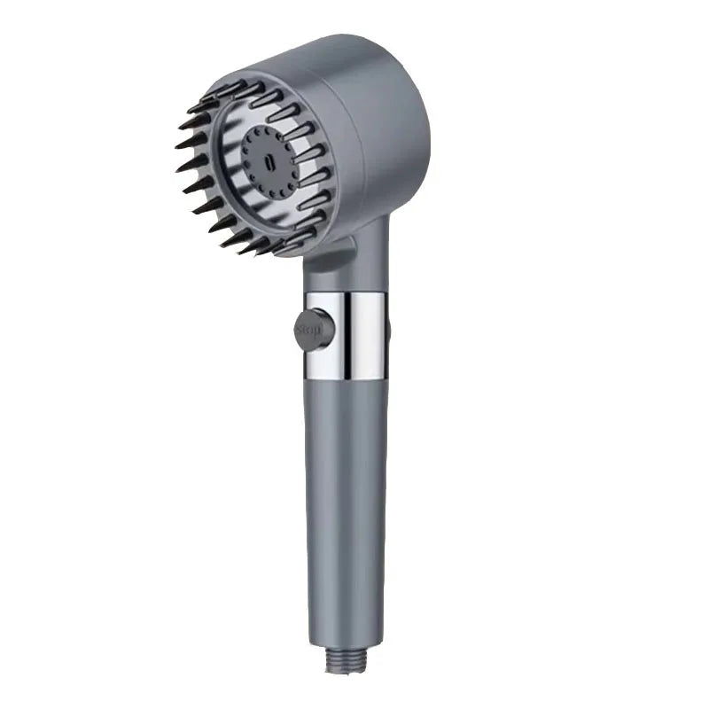 Head massage showerhead one click water stop filter for shower heads bathroom accessories knobs showers parts fixture home Oasis Select Grey shower head