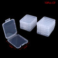 10-Pack Clear Memory Card Cases – SD, TF & CF Storage