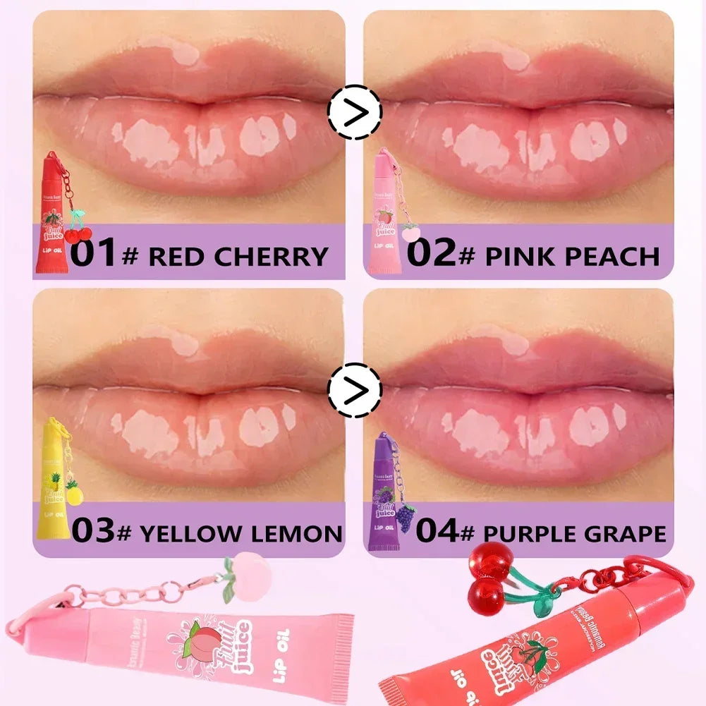 Moisturizing Fruit Lip Oil Hydrating Nourishing Formula Soothing Care for Chapped Lips Glossy Shine Non Sticky Everyday Lip Oasis Select