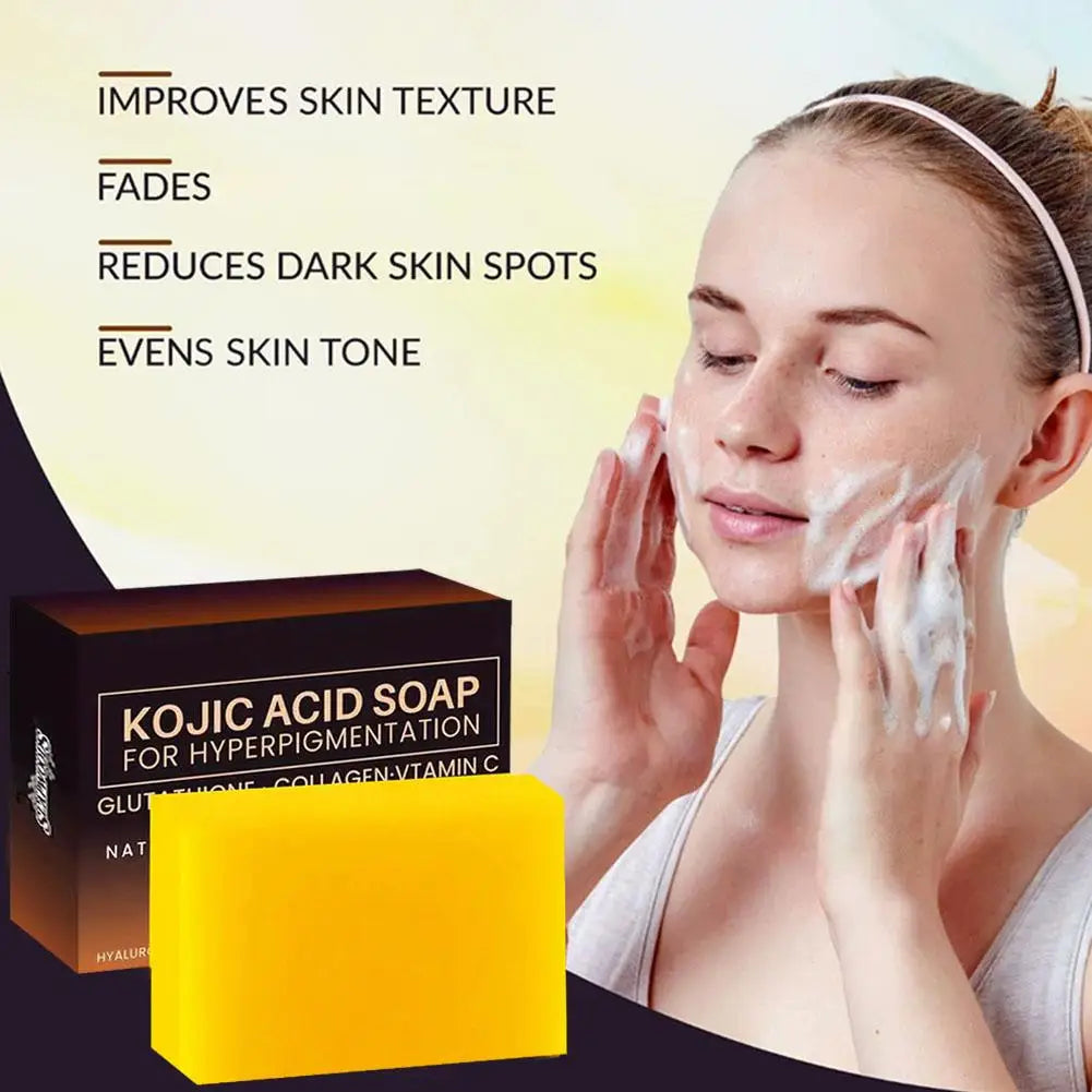 1/2Pack Kojic Acid Soap Handmade Soap Bar with Vitamin C, Retinol & Collagen, Skin Care Cleansing Dark Spot for Body & Face Wash Oasis Select