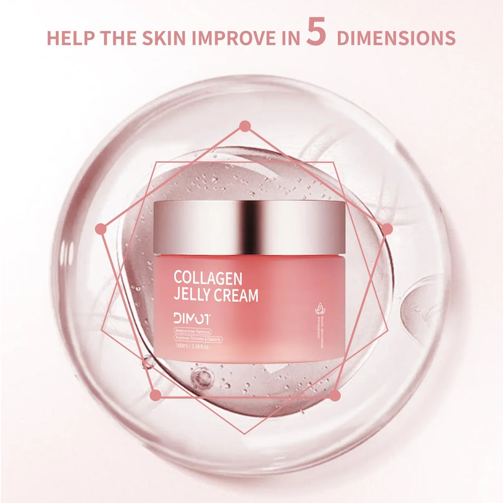 100ML Collagen Jelly Cream Niacinamide And Hydrolyzed Collagen Strengthen The Skin Barrier Glow and Moisturize Easy to Absorb Oasis Select