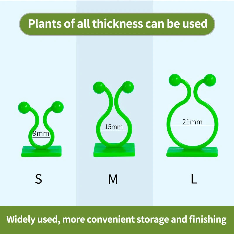 Plant Climbing Wall Self-Adhesive Fixed Buckle Hook Fastener Tied Fixture Vine Buckle Hook Garden Plant Wall Climbing Vine Clips Oasis Select