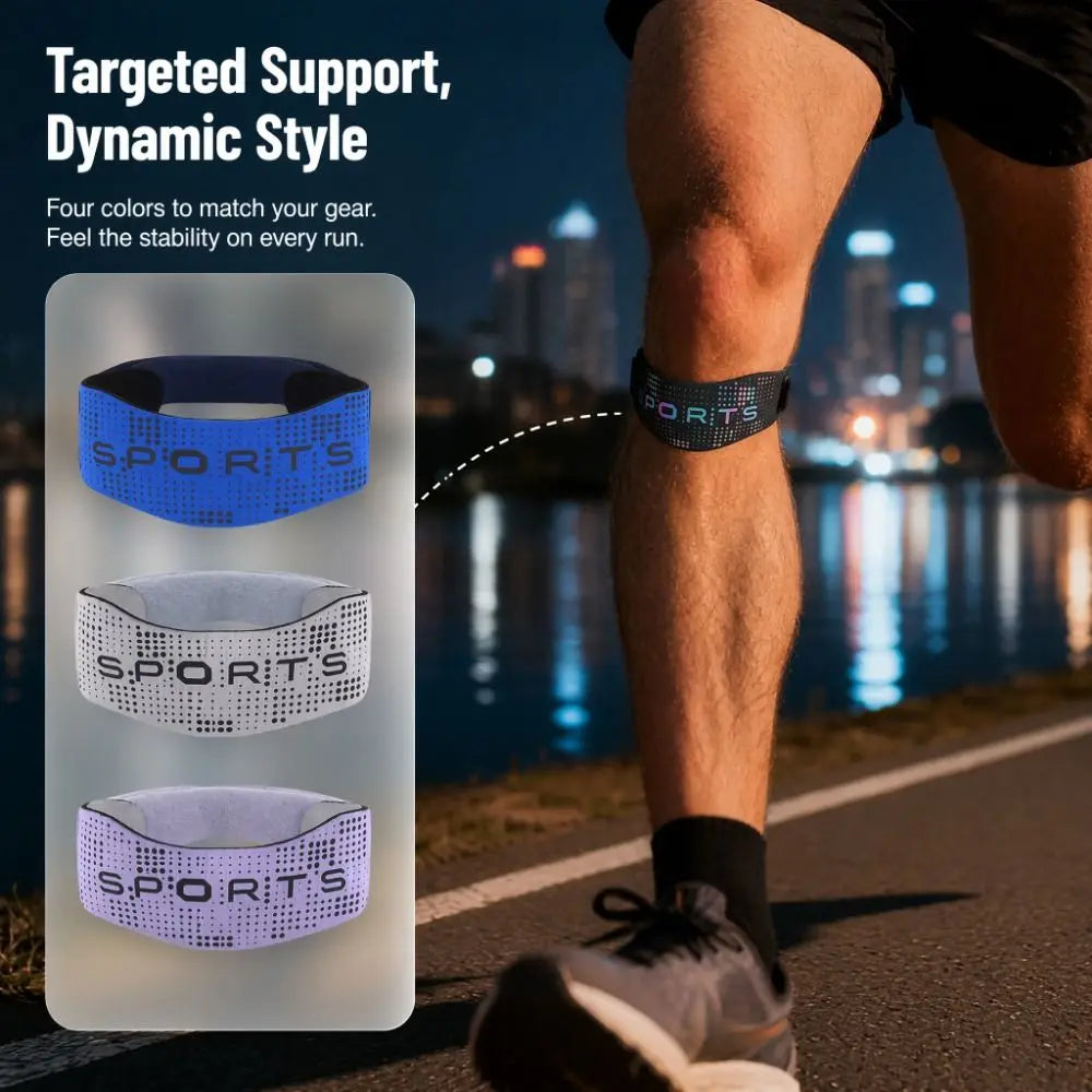 Patella Protector Sports Patella Brace Shock-absorbing Non-Slip Knee Support Pad Extra Thick Reflective Knee Strap Cycling Oasis Select