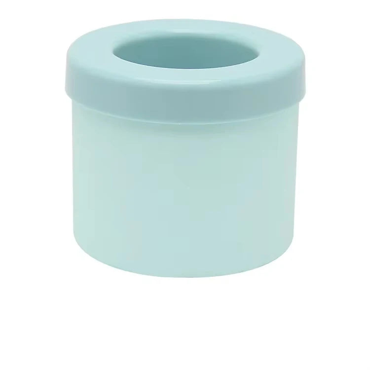 Silicone Ice Cup Mold, Cylinder Ice Cube Maker, Easy Release Freezer Ice Mold for Cocktails & Iced Drinks Oasis Select A-Blue